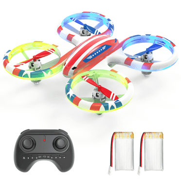 YCFUN Mini Drone with LED Light, 360° Roll, One-Key Takeoff/Landing, RC Quadcopter Flying Toy for Kids Boys Girls
