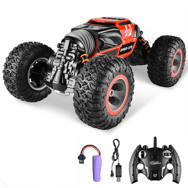 YCFUN 1:14 Transform Remote Control Cars, 4WD All-Terrains RC Crawler Toys for Kids Adults, Electric RC Stunt Car