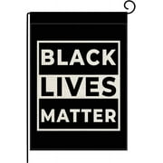 YCHII Black Lives Matter BLM Garden Double Sided Flag Yard Outdoor Decoration