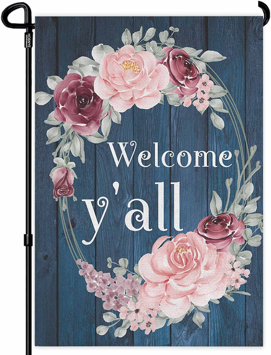 YCHII Bless the Lord Burlap Garden Flag Double Sided O My Soul Psalm