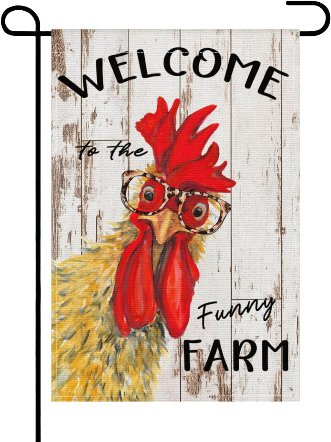 YCHII Chicken Garden Flag to our Coop Garden Flag Chicken Decoration for Yard Lawn Party