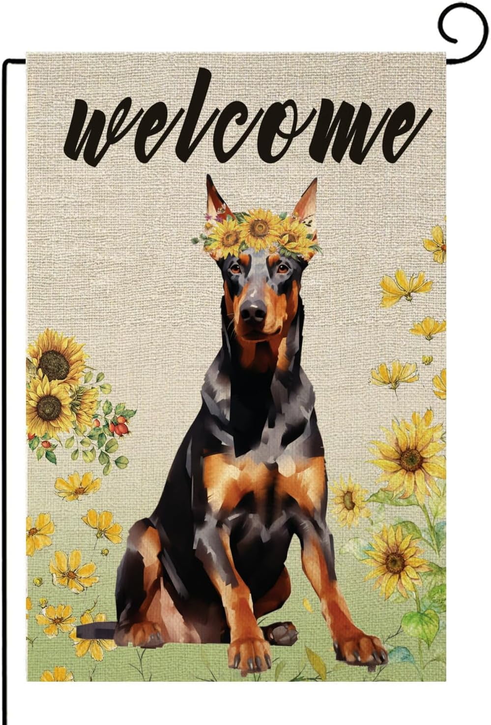YCHII Dachshund Garden Flag Sunflower Garden Flag Summer Flag Spring