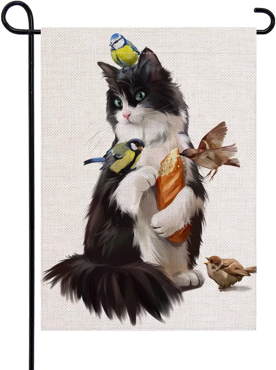 YCHII Farm Chicken Garden Flags for Outside Retro Fresh Eggs Poster