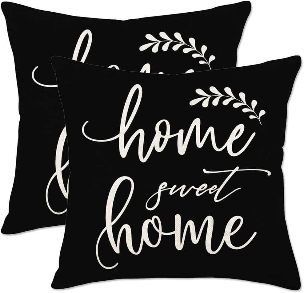 YCHII Spring Floral Pillow Covers 20x20 Set of 2 Watercolor Purple Blue