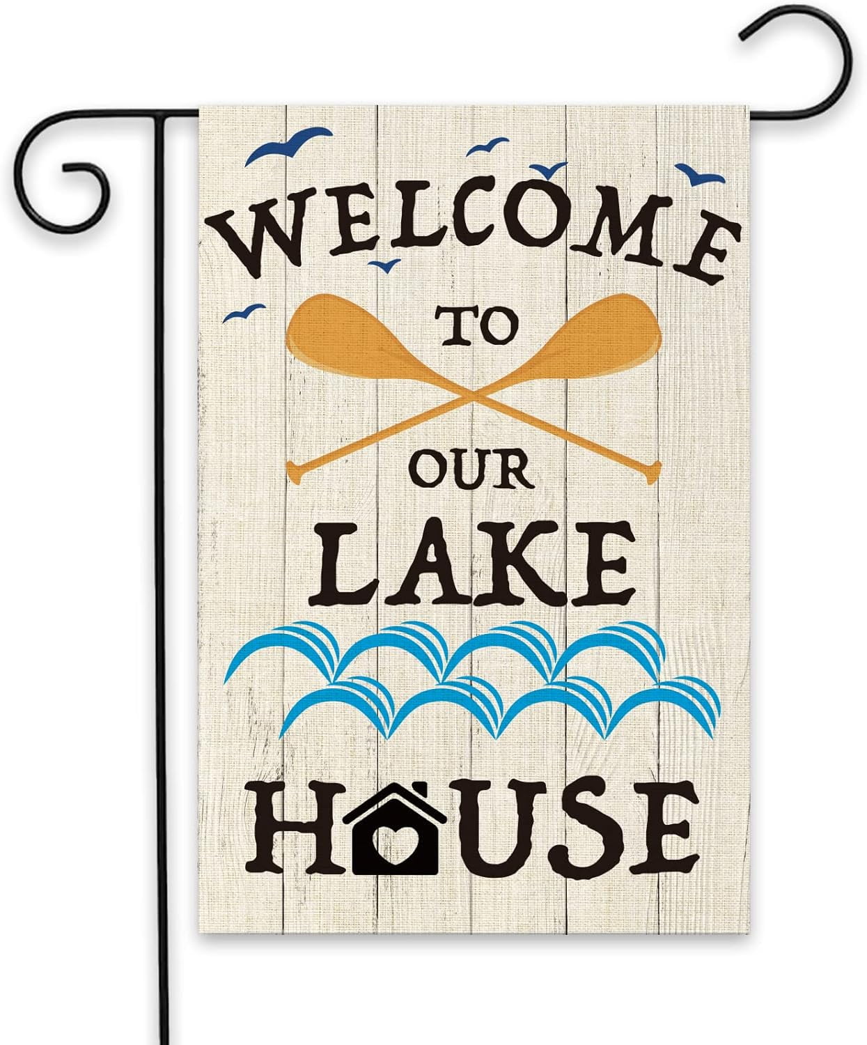 YCHII to Our Lake House Garden Flag Double Sided Flag