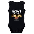 thumbnail image 1 of YCICIVDee Baby Bodysuit Boy Girl Clothes Daddy's/Steelers& Fan Black Sleeveless Newborn Organic Bodysuit 0-3 Months, 1 of 4