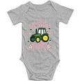 thumbnail image 1 of YCICIVDee Baby Bodysuit&Newest Green Tractor/Model Farmer Baby Tractor Short Sleeve 6-9 Months Grey, 1 of 4