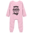 thumbnail image 1 of YCICIVDee Born To/ Ride Horses with Auntie Unisex Baby Bodysuit Romper Girl boy Clothes Pink Long Sleeve Rompers 9-12 Months, 1 of 4