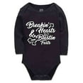 thumbnail image 1 of YCICIVDee Breakin’Hearts & Blastin Farts-Baby Bodysuit Clothes Creeper Black Long Sleeve 6-9 Months, 1 of 4
