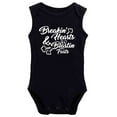 thumbnail image 1 of YCICIVDee Breakin’Hearts & Blastin Farts-Baby Bodysuit Clothes Creeper Black Sleeveless 0-3 Months, 1 of 4