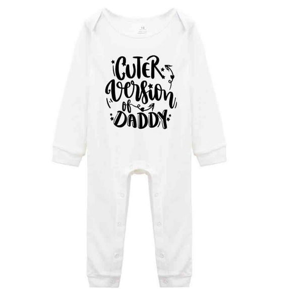 YCICIVDee Cuter Version o f Daddy/I Really Love My Dad&Unisex Baby Bodysuit White Long Sleeve Rompers 12-18 Months