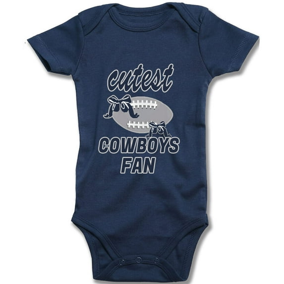 YCICIVDee Cutest Cowboys &Fan Baby Bodysuit Infant Toddler Organic Clothes Creeper 3-6 Months Navy Short Sleeve