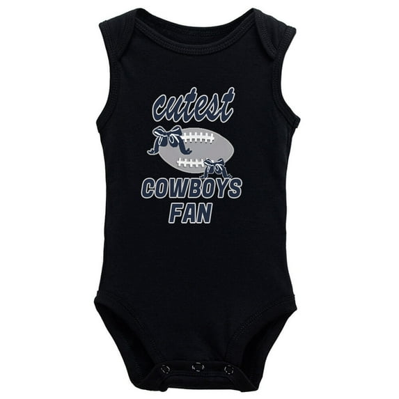 YCICIVDee Cutest Cowboys &Fan Baby Bodysuit Infant Toddler Organic Clothes Creeper 9-12 Months Black Sleeveless