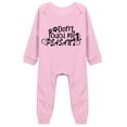 thumbnail image 1 of YCICIVDee Don't ToucH Me Peasant Baby Rompers Long Sleeve Rompers Baby Bodysuit Clothes Cotton Pink 3-6 Months, 1 of 4