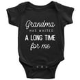 thumbnail image 1 of YCICIVDee Grandma Gifts Newborn Baby Boy Clothes Baby Bodysuits for Girls Black Short Sleeve 6-9 Months, 1 of 4