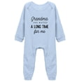 thumbnail image 1 of YCICIVDee Grandma Gifts Newborn Baby Boy Clothes Baby Bodysuits for Girls Blue Long Sleeve Rompers 3-6 Months, 1 of 4