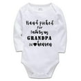 thumbnail image 1 of YCICIVDee Hand picked for Earth by My Grandpa in Heaven Baby Bodysuit Baby Announcement, Baby Clothing Long Sleeve White, 1 of 4