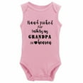 thumbnail image 1 of YCICIVDee Hand picked for Earth by My Grandpa in Heaven Baby Bodysuit Baby Announcement, Baby Clothing Sleeveless Pink, 1 of 4