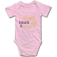 thumbnail image 1 of YCICIVDee I Drool Black & Gold /Baby Boy Girl Bodysuit Newborn Organic Bodysuit Romper Pink Short Sleeve, 1 of 4
