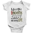 thumbnail image 1 of YCICIVDee I Just Did 9 Months&My Parents Are Now Serving Life/ Funny Baby Bodysuits White Short Sleeve 0-3 Months, 1 of 4