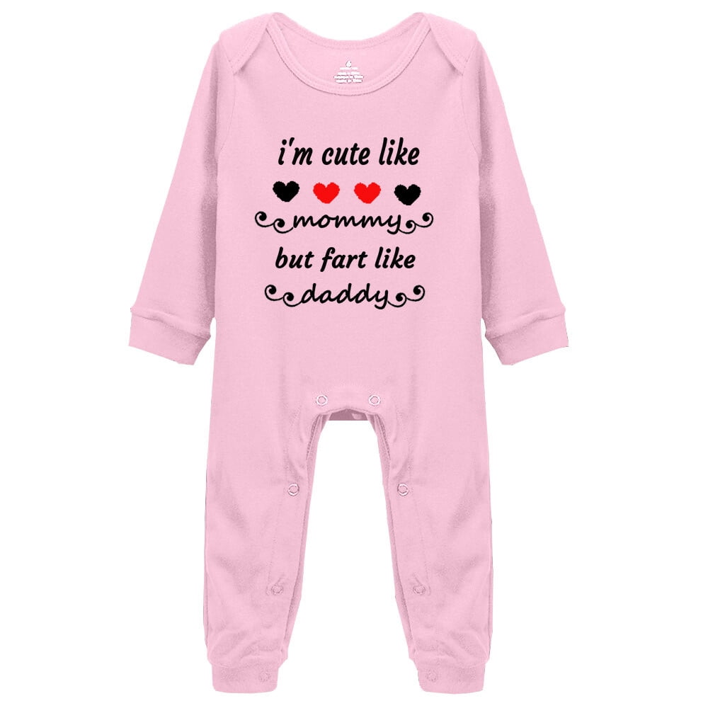 I Listen To Heavy Metal With My Daddy Baby Bodysuit - Infant Romper Short Sleeve
