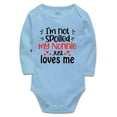 thumbnail image 1 of YCICIVDee I'm Not Spoile d My Nonni Just Loves Me-Funny One-Piece Infant Baby Bodysuit Long Sleeve Blue 9-12 Months, 1 of 4