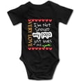 thumbnail image 1 of YCICIVDee I'm Not Spoiled My Papa Just Loves Me Unisex-Baby Bodysuit Black Short Sleeve 9-12 Months, 1 of 4