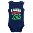 thumbnail image 1 of YCICIVDee I'm Not Spoiled My Papaw Just Loves Cute Bodysuit Girl boy Infant Toddler Baby Clothes Creeper Navy, 1 of 4