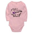 thumbnail image 1 of YCICIVDee Newest Memberof The Band Baby Bodysuit Long Sleeve Pink 18-24 Months Love Music Baby Clothes Gift For Drummer, 1 of 4