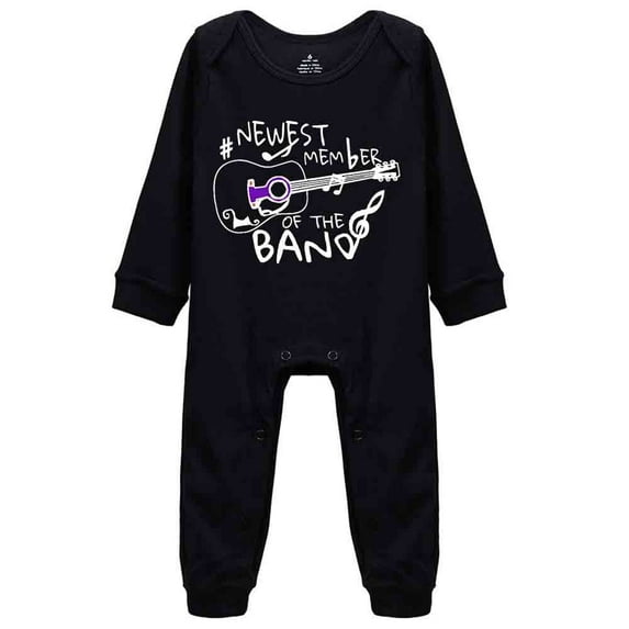YCICIVDee Newest Memberof The Band Baby Bodysuit Long Sleeve Rompers Black 0-3 Months Love Music Baby Clothes Gift For Drummer