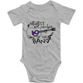 thumbnail image 1 of YCICIVDee Newest Memberof The Band Baby Bodysuit Short Sleeve Grey 3-6 Months Love Music Baby Clothes Gift For Drummer, 1 of 4