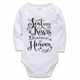 thumbnail image 1 of YCICIVDee Sent with A Kiss from’My Great Grandpa in Heaven/Baby Bodysuit Unisex Newborn Long Sleeve Infant Clothes, 1 of 4
