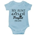 thumbnail image 1 of YCICIVDee Unisex Baby Funny Saying Blue Short Sleeve Baby Bodysuit Romper 9-12 Months, 1 of 4