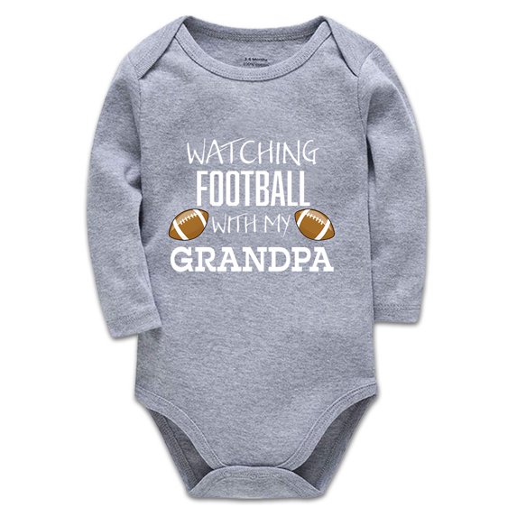 YCICIVDee Watching Football with My Grandpa /Gift Baby Boy or Baby Girl Bodysuit Baby Clothes 0-3 Months