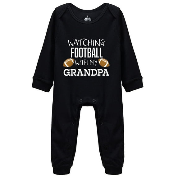 YCICIVDee Watching Football with My Grandpa /Gift Baby Boy or Baby Girl Bodysuit Baby Clothes 12-18 Months