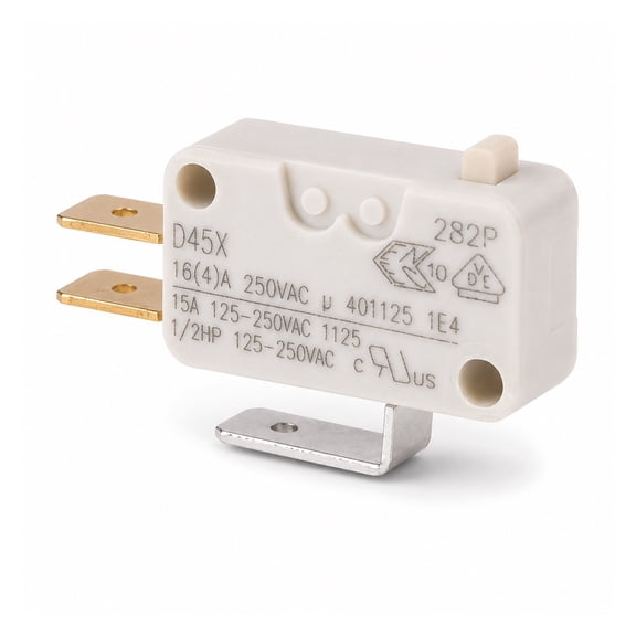 YCJYWXSR D45X Micro Switch, Original-Grade Factory-Marked Snap Action Switch, 16(4)A 250VAC High Current Limit Switch for Water Heater, Coffee Machine and Appliance Control