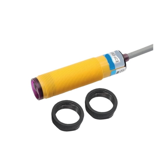 YCJYWXSR E3F M18 10cm 30cm 2M 5M Optical Detection Diffuse Feedback Reflection Reflective Photoelectric Sensor Switch Adjustable - E3F-DS10_NPN NC