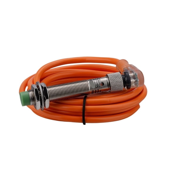 YCJYWXSR LM12-3004 12MM Embeded Type Proximity Sensor with Wire Plugg-In Connector 4MM Detection Distance NPN/PNP Output IP67 Waterproof - L_NPN_NC_AC 90-250V