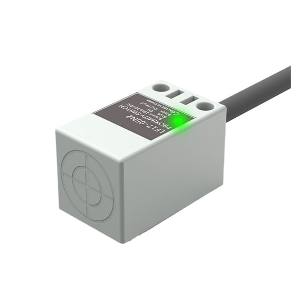 YCJYWXSR TL-Q5MC1 Square Proximity Sensor NPN PNP 10-30VDC 3-wire IP67 Sensing Distance 5mm Metal Inductive Switch with 2m Cable - 8MM DC3-WIRE PNP NO