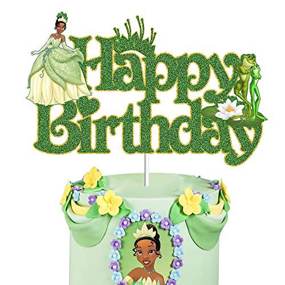 YCKens Happy Birthday Cake Topper for Tiana The Princess Tiana and
