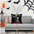 thumbnail image 1 of YCLife Halloween Pillow Covers 18x18 Skull Decorative Pillow Cases for Couch, Halloween Decorations Throw Pillow Cases for Indoor Outdoor, pillow covers under $ 5, 1 Pack, 1 of 6