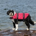 thumbnail image 1 of YCLife Ripstop Life Vest for Dogs, Reflective Dog Life Jacket for Swimming Small Medium Large Dogs Life Vests for Boating, XS, pink, 1 of 6