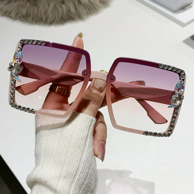 YCNYCHCHY 2023 New Sunglasses For Women's UV Resistant Diamond
