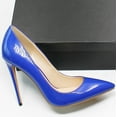 thumbnail image 1 of YCNYCHCHY Big Size New Classic Pointed Toe Thin High Heel Sexy Women Pumps Candy Colors For Office Lady Elegant Patent Leather Shoes, 1 of 6
