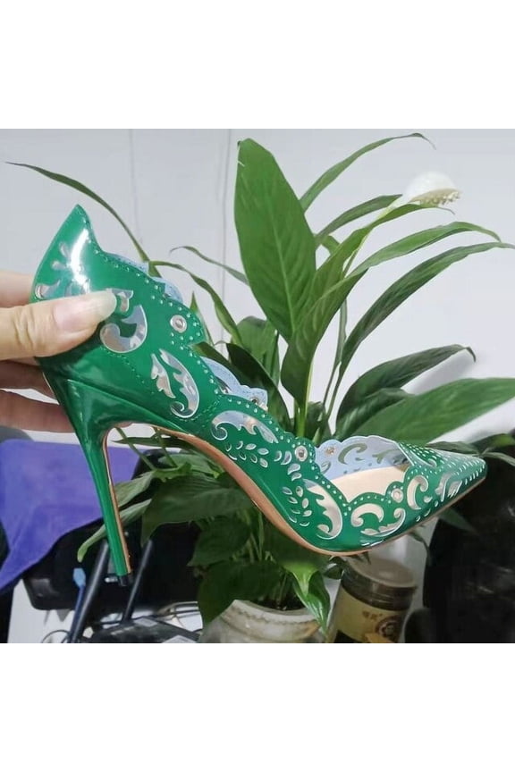 Elegant Mature Hot Sale Ankle Cross Strap Gladiator Shoes Women Sexy Pointed Toe Pumps High Heels Ladies Big Size Black