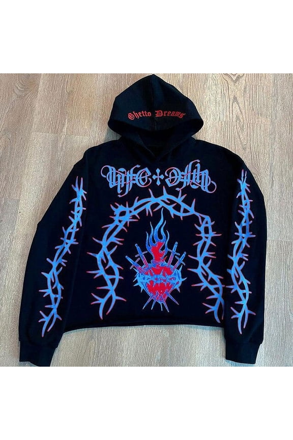 Men Hip Hop Sweatshirt Hoodie Letter Print Streetwear Harajuku Pullover Hoodie 2023 Spring Fashion Skeleton Hoodies Emo Clothes