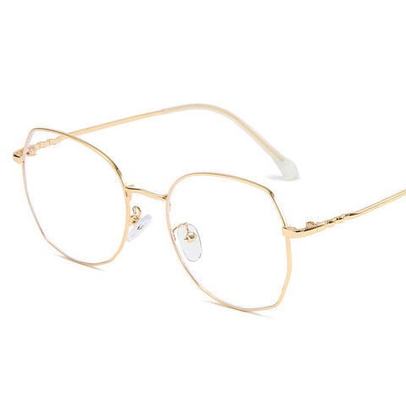 YCNYCHCHY Men's And Women's Flat Lenses Blue Light Myopia Prevention Trendy Eyeglass Frames Retro Eyeglass Frames