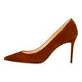 thumbnail image 1 of YCNYCHCHY New Basic Women Pumps Sexy Pointed Toe Thin High Heels Shoes Cow Suede Leather Stiletto Heels Brand Women Shoes, 1 of 3
