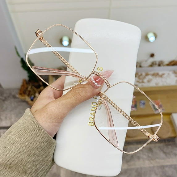 YCNYCHCHY New Hollow Out Mirror Legs Large Frame Square Sunglasses Women's Large Face Slimming Glasses Beach Net Red Sunglasses Sun Visors