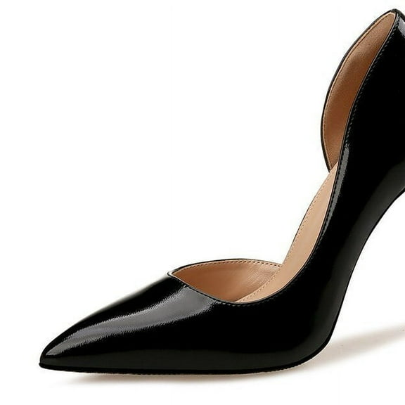 YCNYCHCHY New Style 2022 New Patent Leather Pointed Toe Thin High Heels Women Stiletto Black Red Work Pumps Hot Sale Woman Shoes